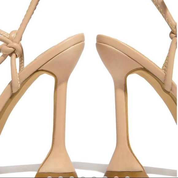 New Nude Lace Up Heels - Picture 8 of 12